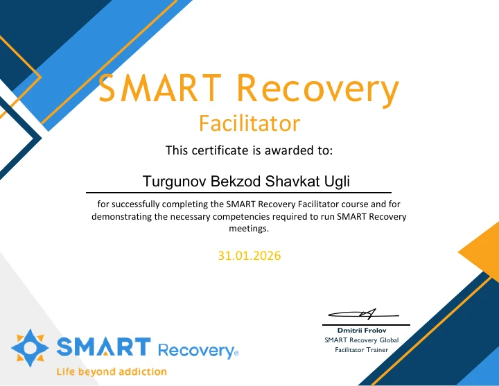 SMART Recovery fasilitatori · 2026